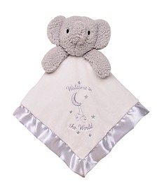 Baby "Welcome to the World" Elephant Snuggle Buddy Security Blanket