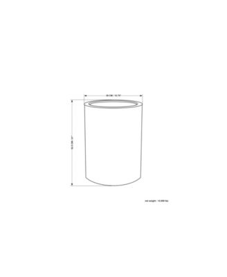 Corbin 16.1" Antique Gold Iron Wide Industrial Metal Side Table