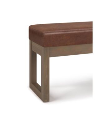 Milltown Contemporary Rectangle Footstool Ottoman Bench