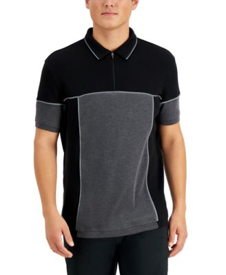 macy's black polo shirt