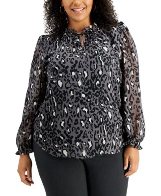 macys plus size shirts