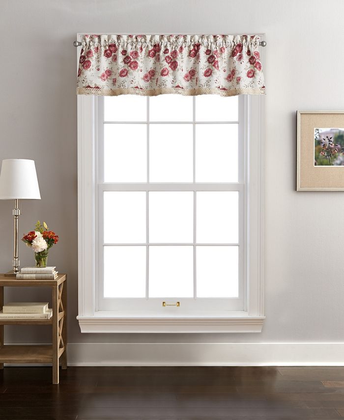 Curtainworks Rose Tailored Valance, 14" x 54" Macy's