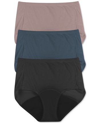 Hanes Womens Fresh & Dry Light Period Underwear Bikini 3-Pack - Apparel  Direct Distributor