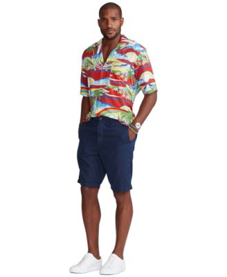 polo mens linen shorts