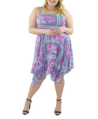 plus size handkerchief dress