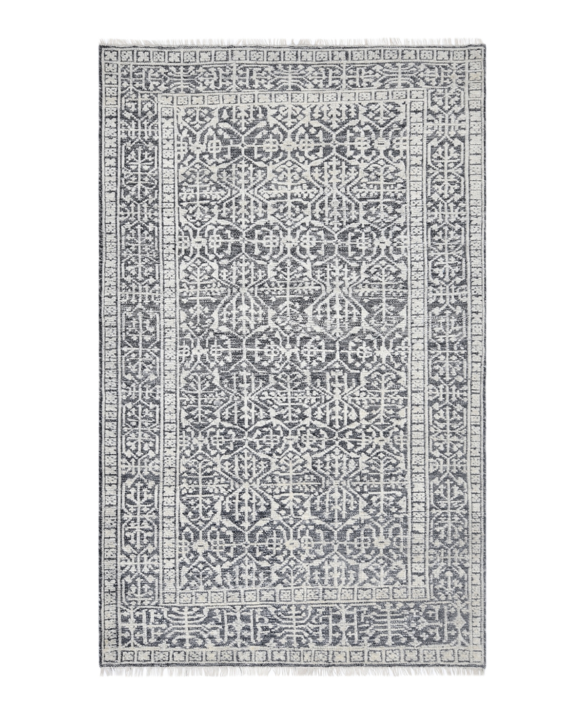 Timeless Rug Designs Yvonne S3328 9' x 12' Area Rug - Gray