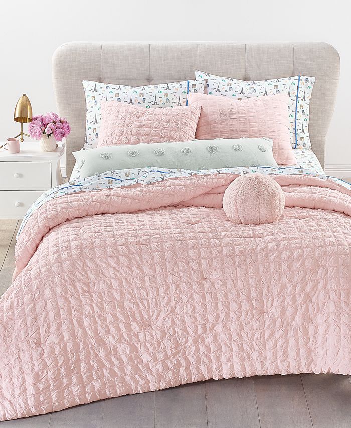 Whim by Martha Stewart Seersucker 3Pc. Full/Queen Comforter Set
