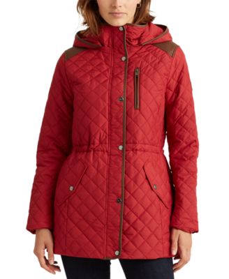 lauren ralph lauren icon hooded quilted jacket