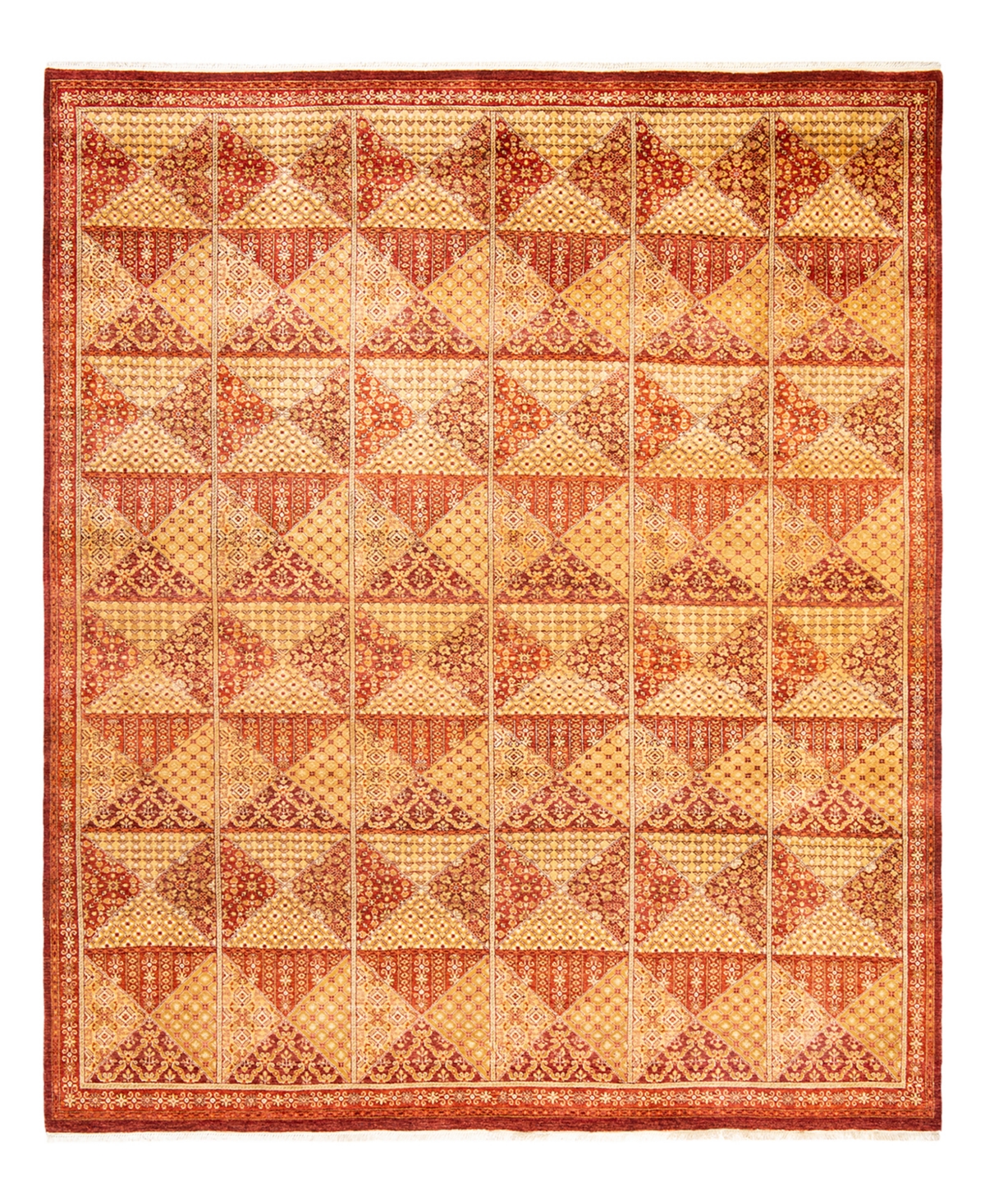Closeout! Adorn Hand Woven Rugs Eclectic M1749 8'3in x 9'10in Area Rug - Red