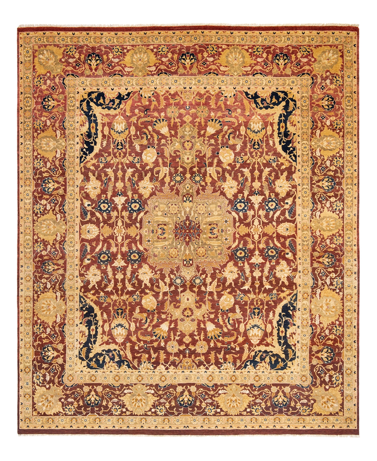 Closeout! Adorn Hand Woven Rugs Mogul M1462 8' x 9'7in Area Rug - Orange