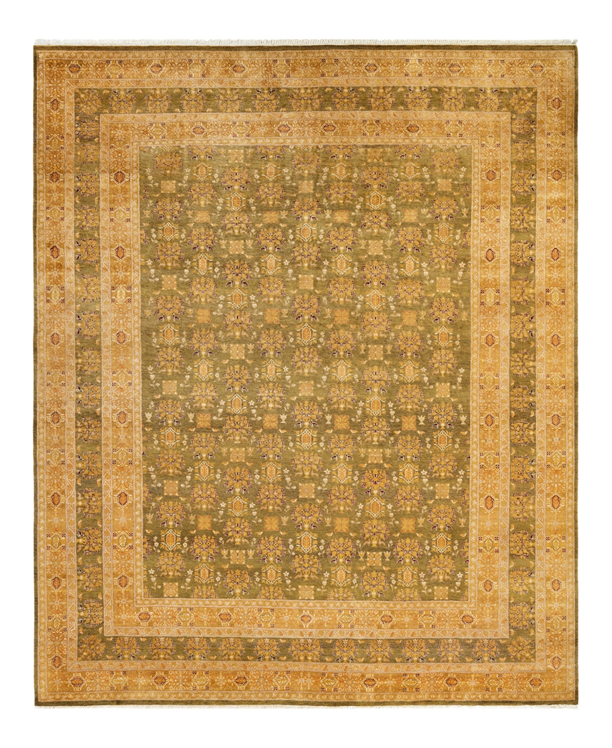 Closeout! Adorn Hand Woven Rugs Mogul M1462 8'3in x 10'3in Area Rug - Green