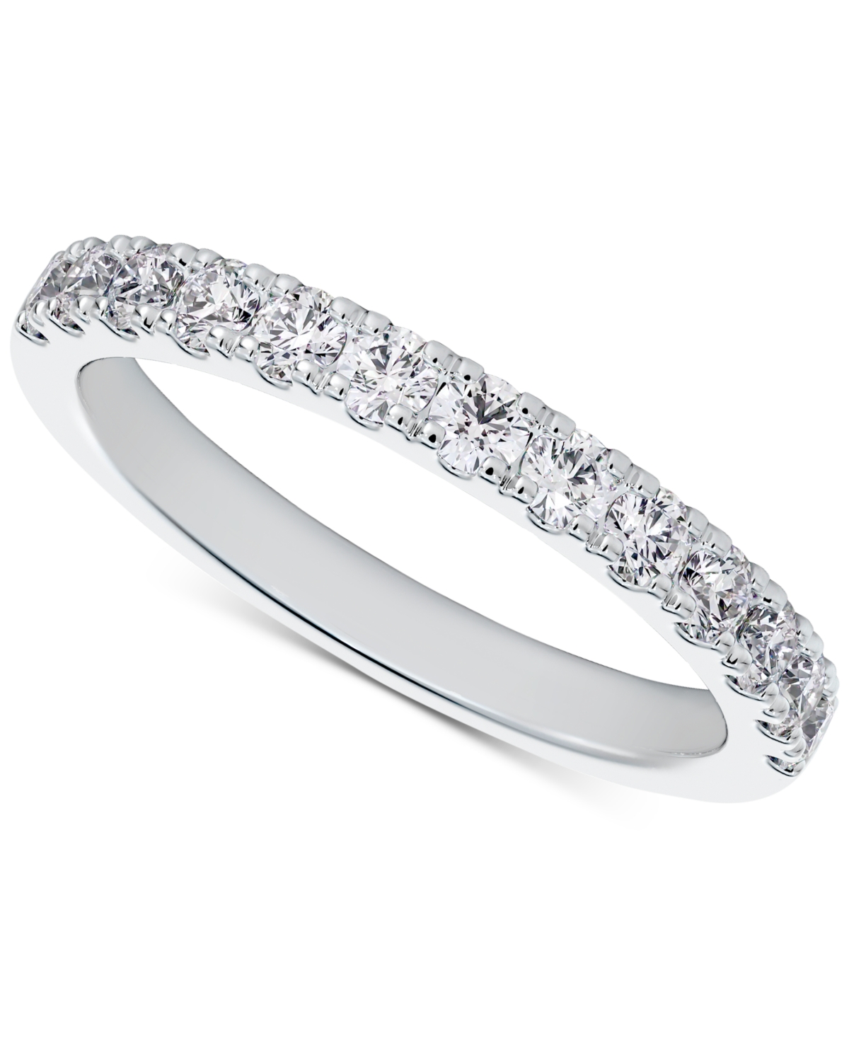 De Beers Forevermark Portfolio by De Beers Forevermark Diamond French Pave Wedding Band (1/2 ct. t.w.) in 14k White, Yellow or Rose Gold