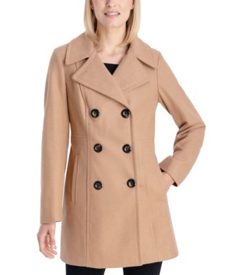 camel peacoat petite