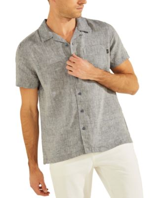 GUESS - Men's Eco Linen Camp Shirt