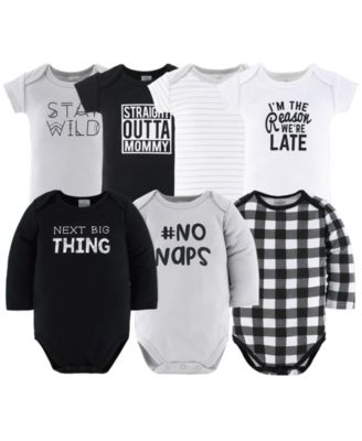 Baby Boys Newborn Shower Gift Set Layette Essentials, Black, White