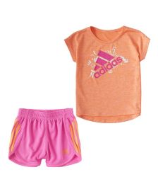 Baby Girls Sport T-shirt and Shorts Set, 2 Piece