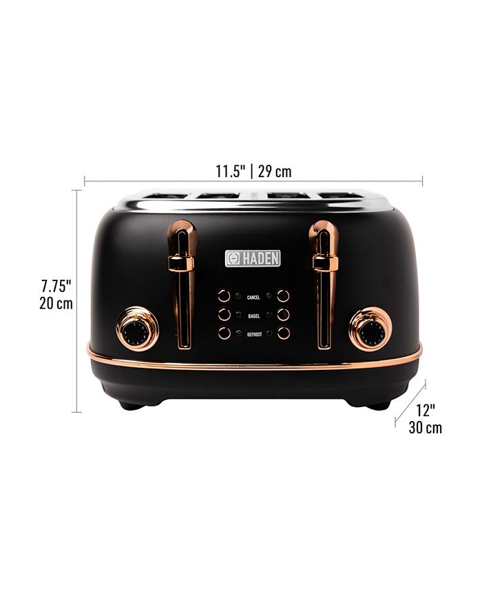 Haden Heritage 4Slice Toaster with Browning Control, Cancel, Bagel and Defrost Settings 75042