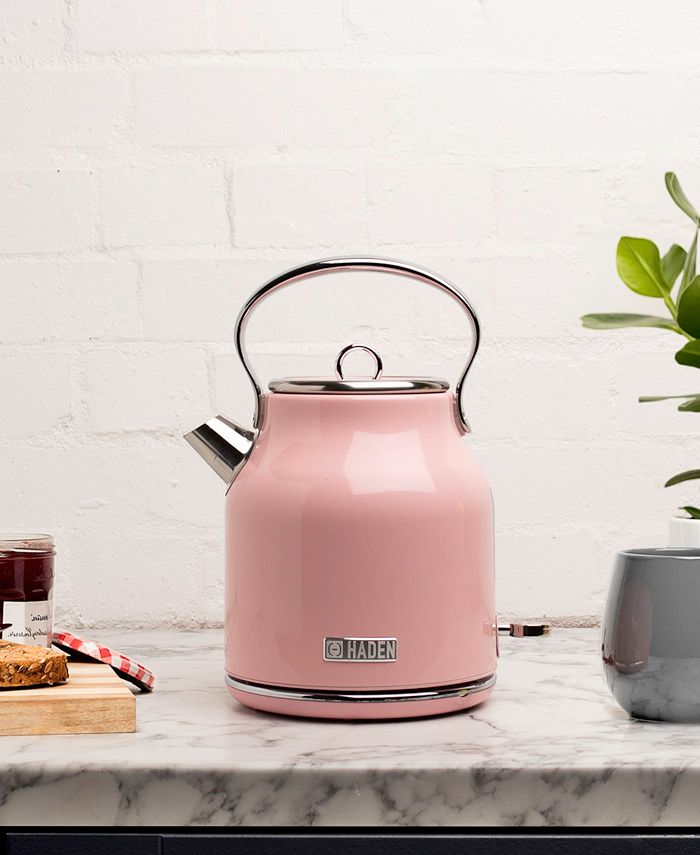 Haden Heritage 1.7 L 7 Cup Stainless Steel Electric Kettle with Auto