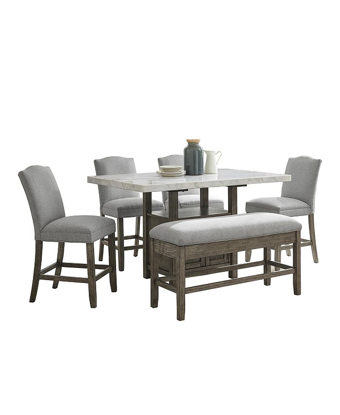 Furniture Grayson Counter Height Dining 6Pc. Set (Rectangular Table, 4