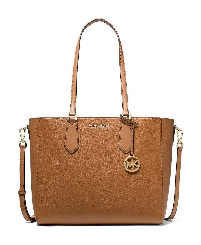 MICHAEL Michael Kors, Bags, Gorgeous Burnt Orange Mk Michael Kors Leather  Handbag Gold Tone With Wallet