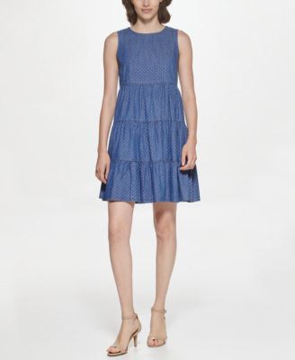 tommy hilfiger tiered dress