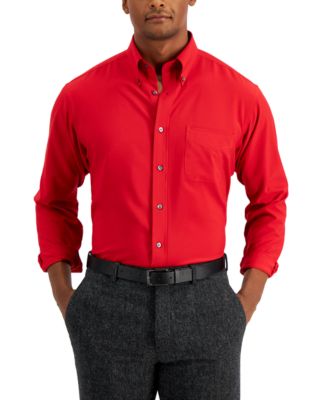 mens red dress shirts