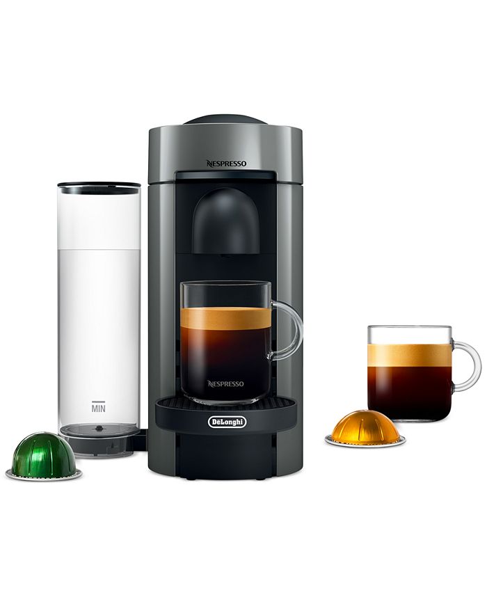 Nespresso Vertuo Coffee and Espresso Machine by Breville, Chrome with  Aeroccino Milk Frother - Macy's