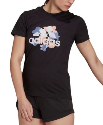 adidas - Women's Cotton Badge of Sports Logo-Graphic T-Shirt
