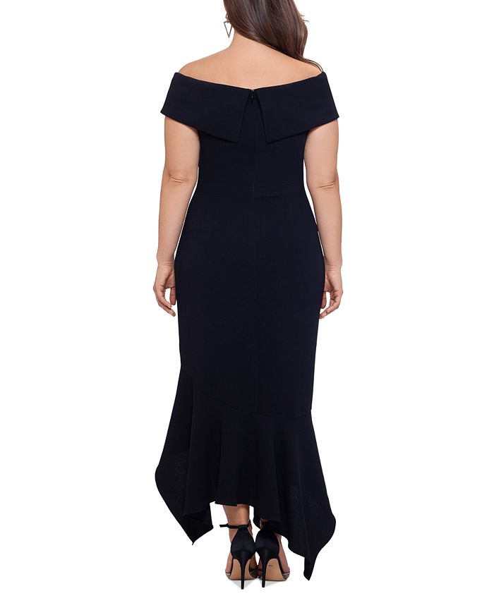 Xscape Plus Size Off The Shoulder Gown Macys 4008