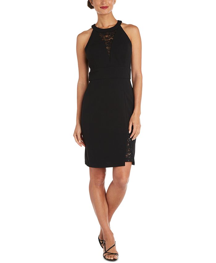 Nightway LaceInset Sheath Dress Macy's