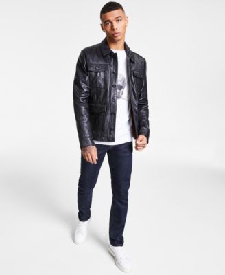 CRWTH Men's Monroe Leather Jacket 