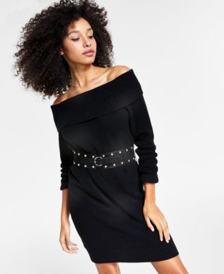macy's off the shoulder sweater