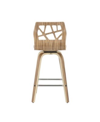 Folia Mid-Century Modern Counter Stool, Set of 2