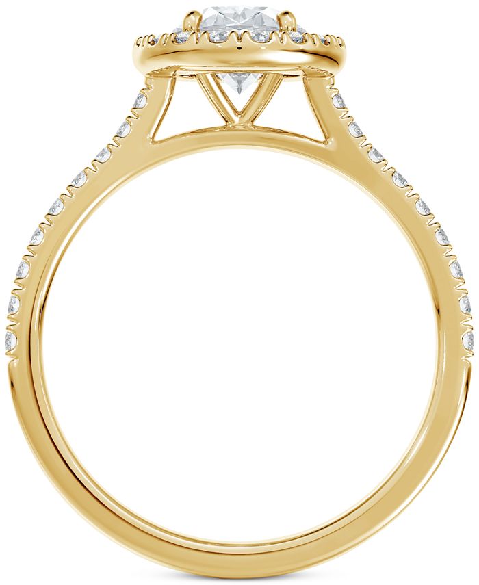 De Beers Forevermark - Diamond Oval Halo Engagement Ring (1 ct. t.w.) in 14k Gold