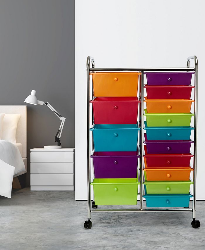 Seville Classics 15Drawer Organizer Cart Macy's