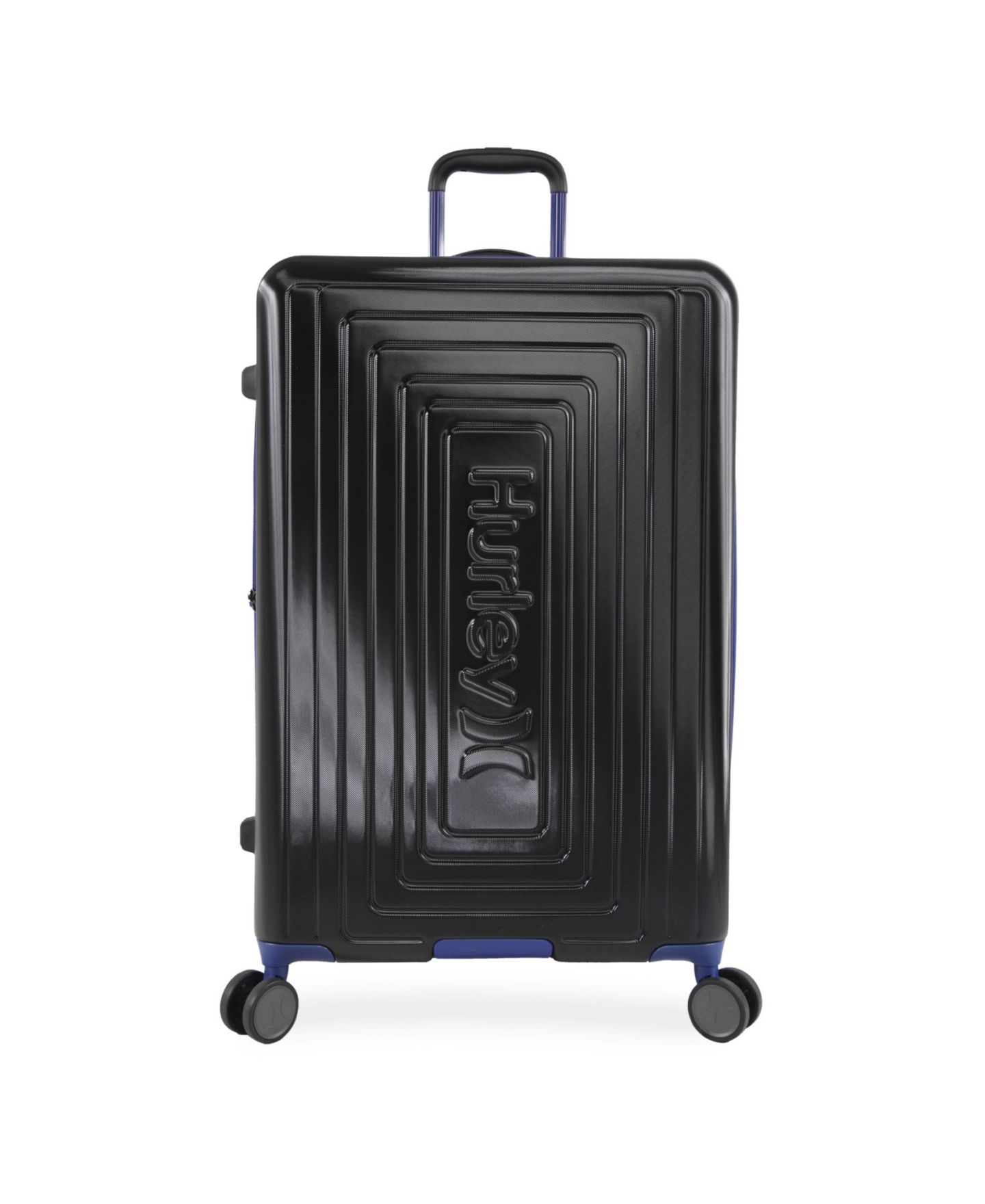 Чемодан Hurley Suki 29" Hardside Spinner Suitcase, цвет: Чёрный / Синий — фото 3