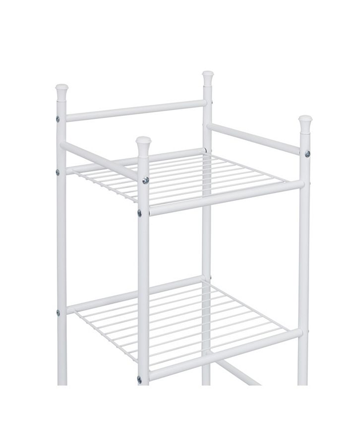 Honey Can Do 6Tier White Bathroom Storage Shelving Unit Macy's