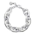Alfani Silver-Tone & White Acrylic Large Link Bracelet