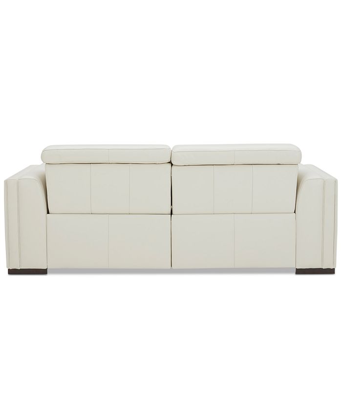 Furniture 2Pc. Leather Sofa with 2 Power Recliners, Created