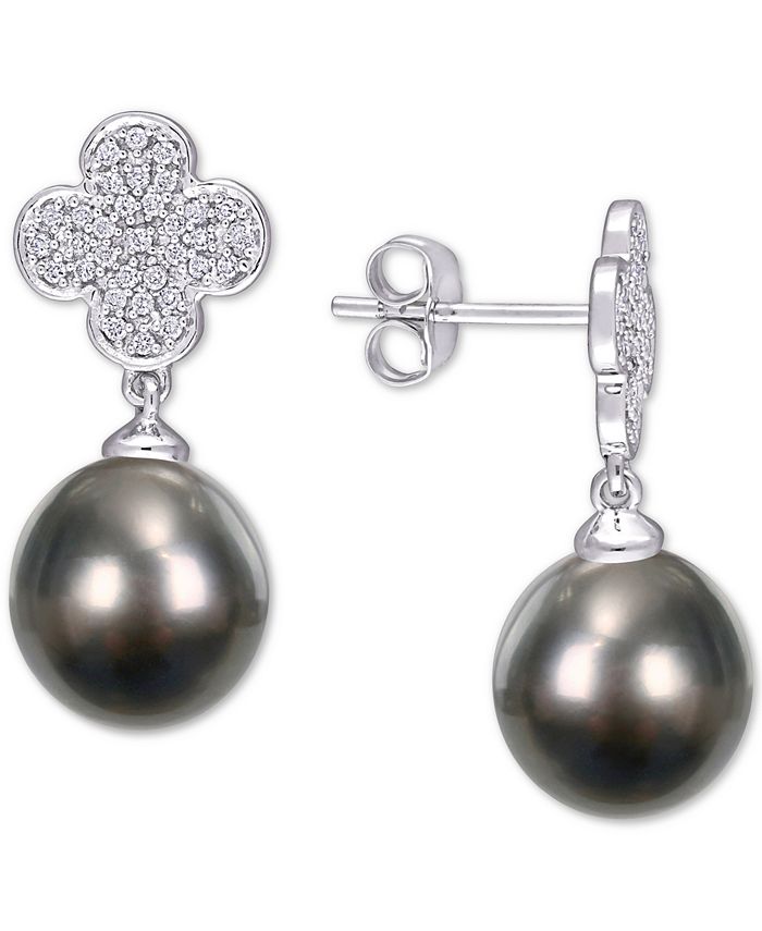Macy's tahitian new arrivals pearl earrings