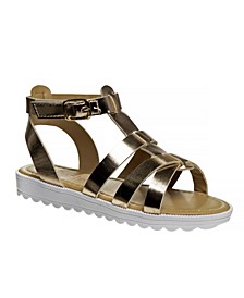 Little Girls Gladiator Strappy Summer Shoes