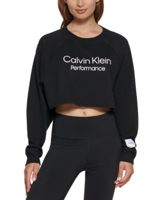 Calvin Klein - Women's Logo Cropped Pullover