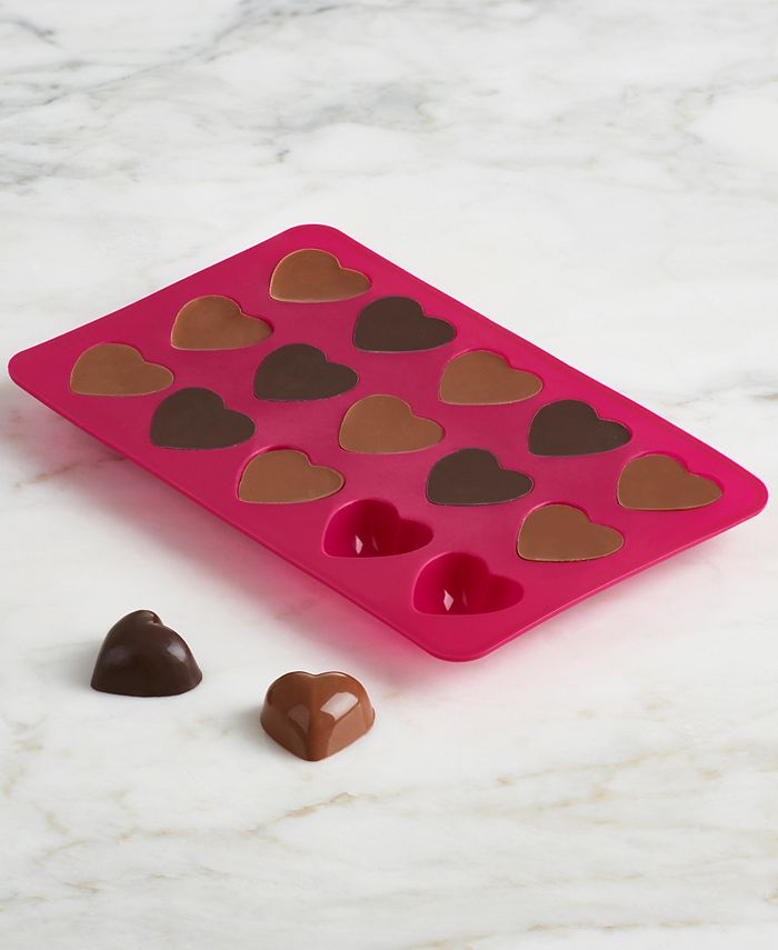Trudeau Silicone Heart Chocolate Mold - Macy's