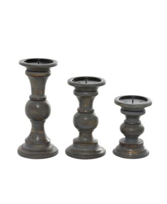 Country Cottage Candle Holder, Set of 3
