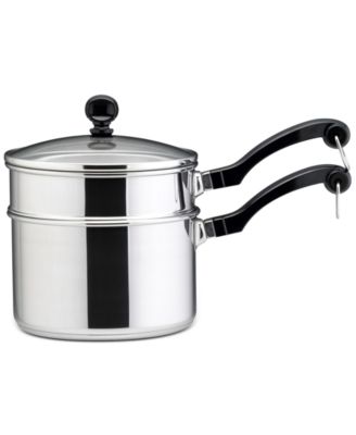 Farberware - Classic Stainless Steel 2-Qt. Saucepan & Double Boiler