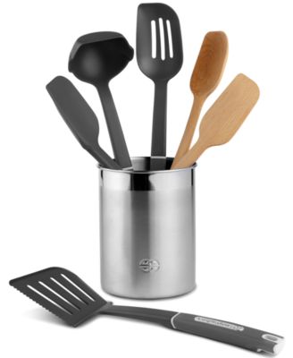 Calphalon - 7-Piece Mixed Utensil Set with Crock