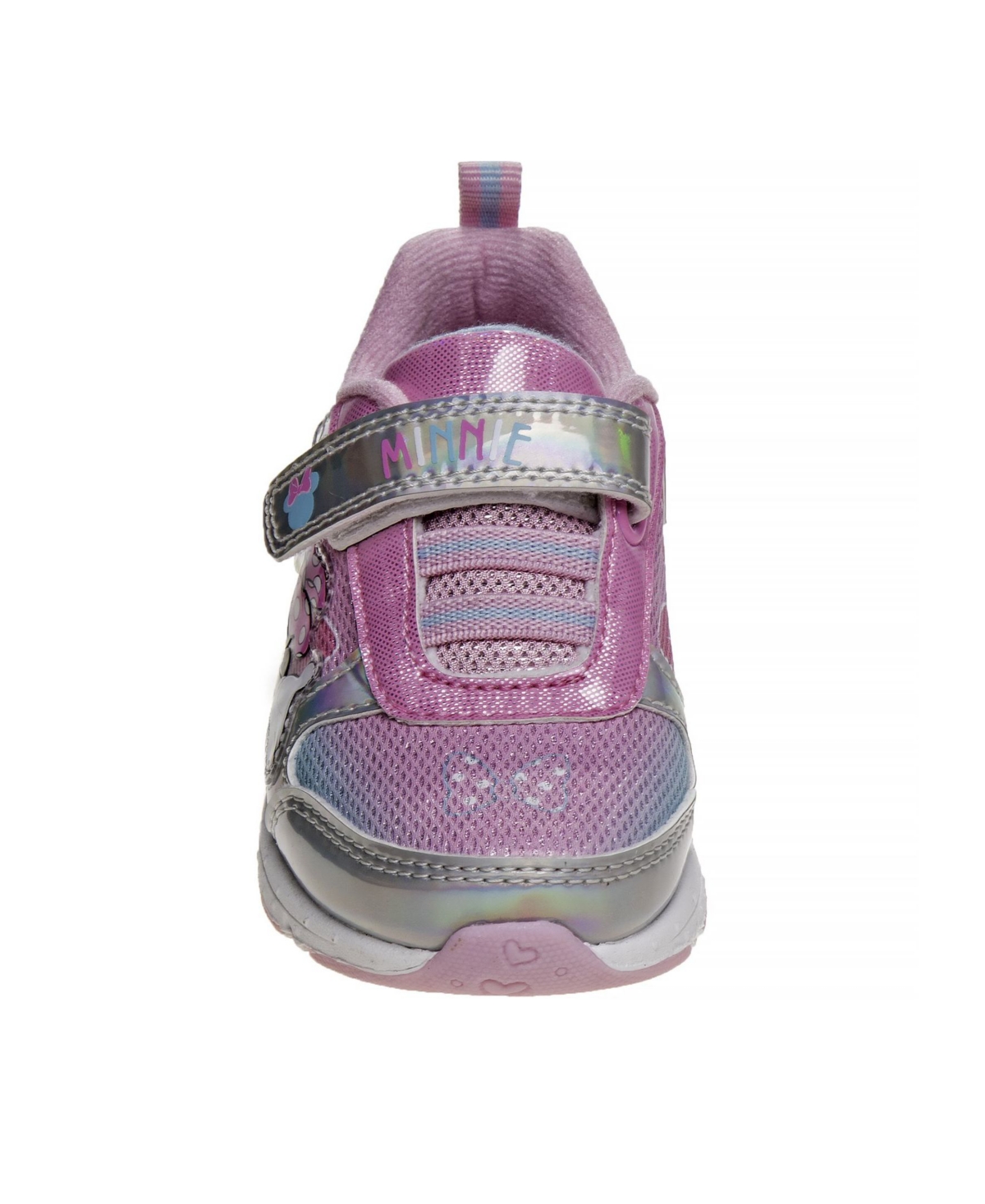 Disney Toddler Girls Minnie Mouse Sneakers - Silver-Tone Holo Pink
