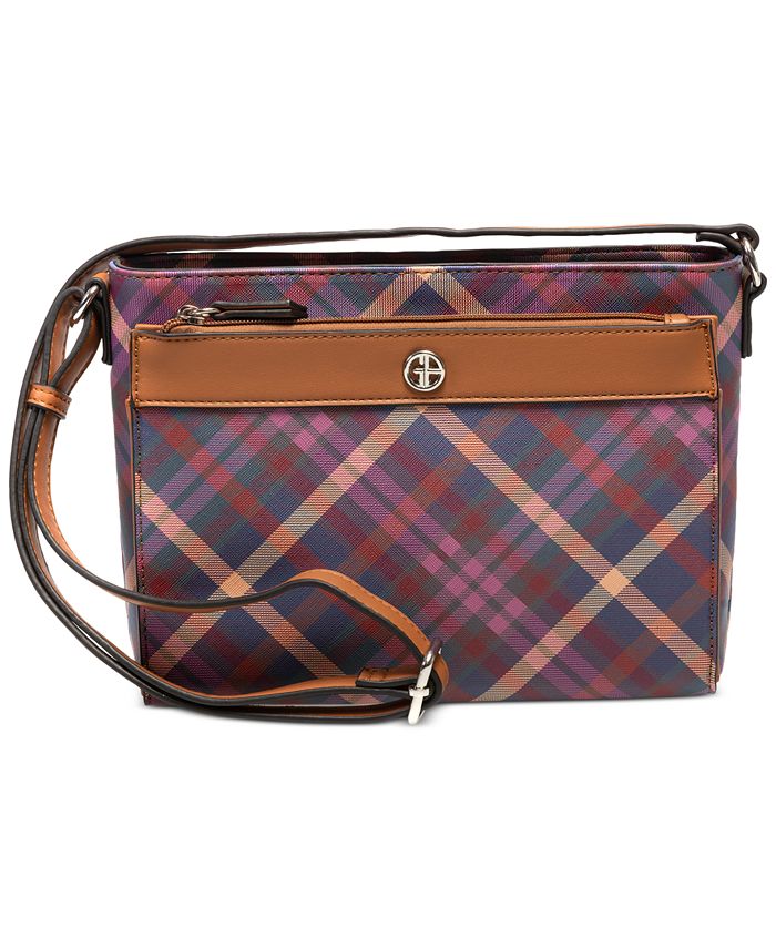 Giani Bernini Multi Plaid Crossbody, Created for Macy's Macy's