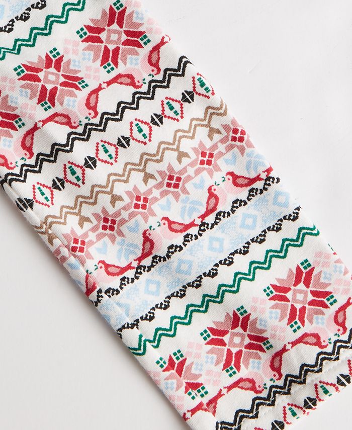First Impressions Baby Girls Fair Isle Print Cotton Jogger Pants Red Size 0 3 Months