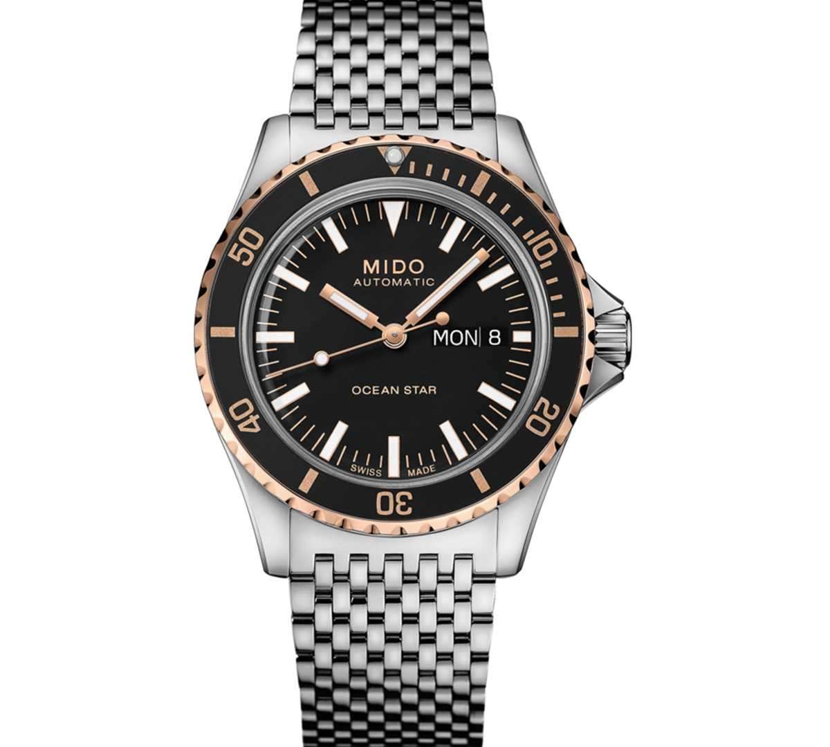 Men's Swiss Automatic Ocean Star Tribute Stainless Steel Bracelet Watch 41mm - Silver